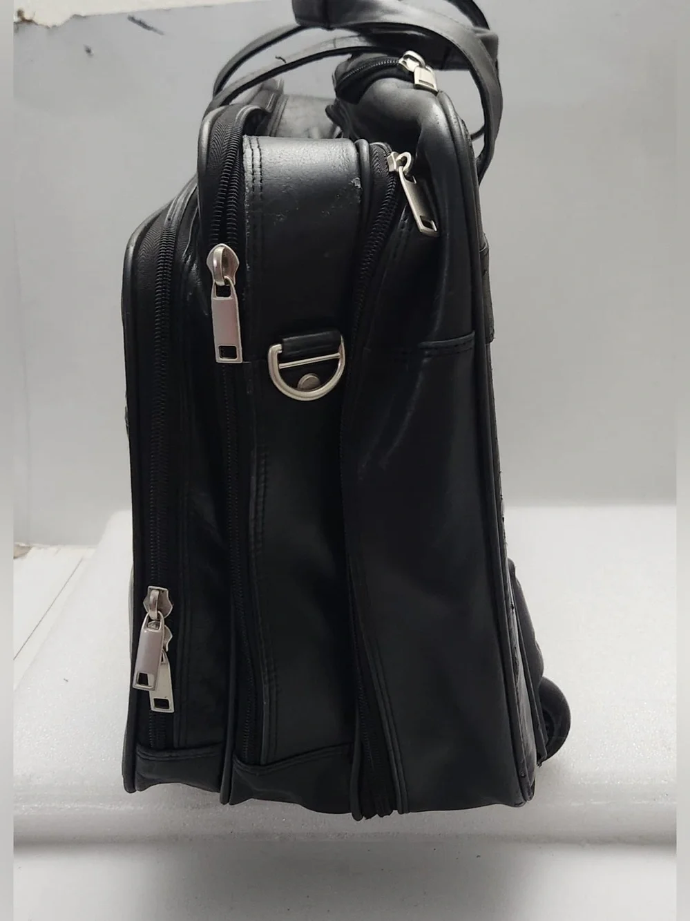 vintage Wilsons Leather rolling laptop briefcase